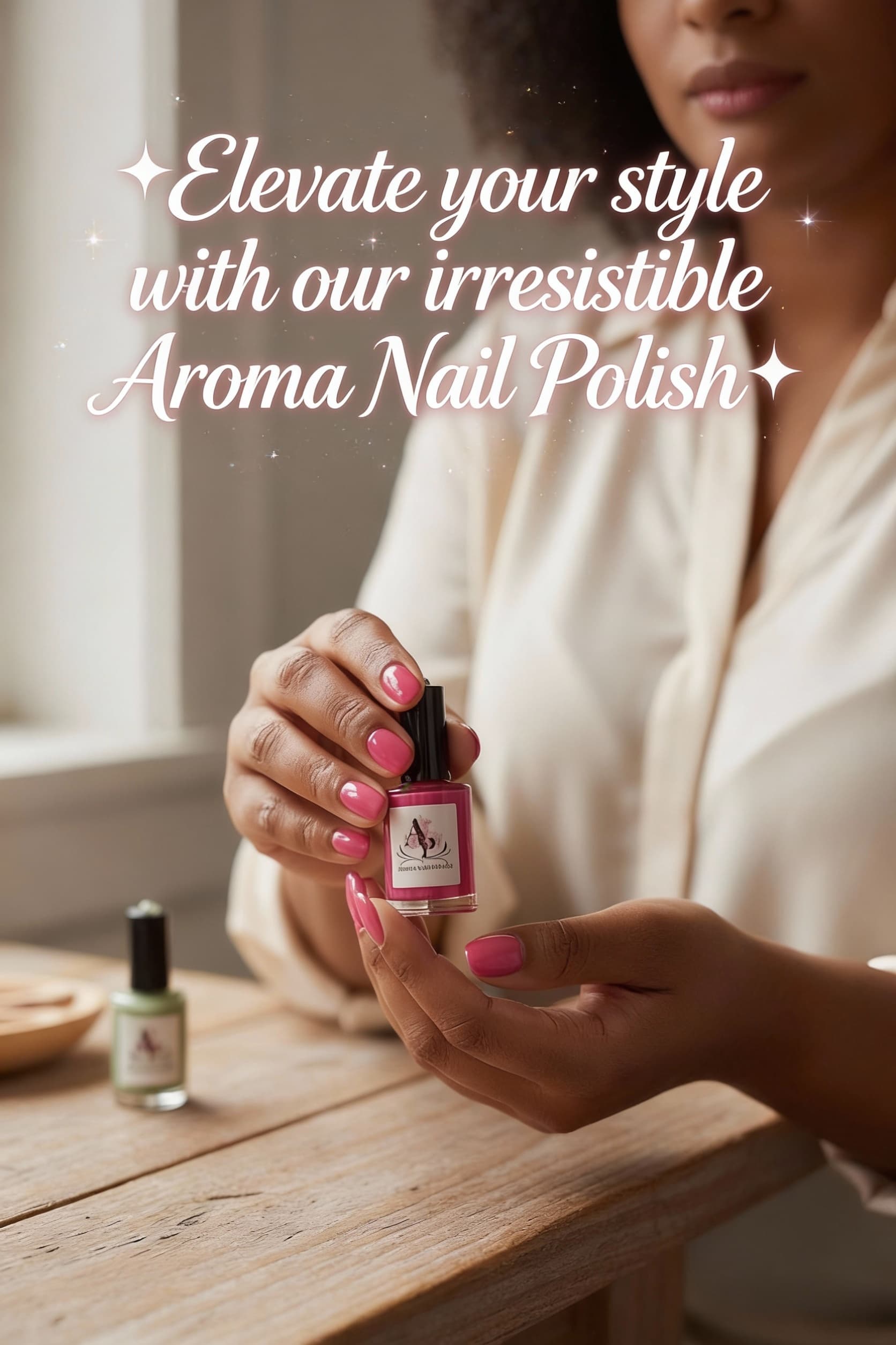 AI generated: ✨Elevate your style with our irresistible Aroma Nail Polish✨ 
