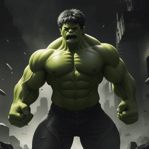 AI generated: hulk, 4 k ultra HD 