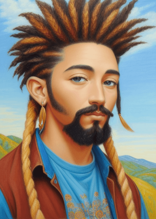 AI generated: ((masterpiece, art, drawing, painting, highly detailed, portrait, facing the viewer)), a cartoon cha...