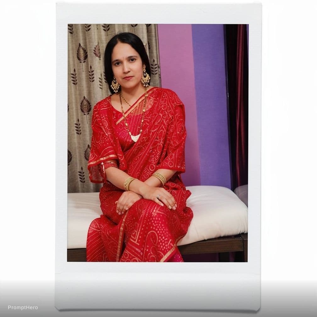 AI generated: polaroid photograph of an Asian model, sitting on the edge --chaos 75 --ar 1:2 --raw --profile we14m...
