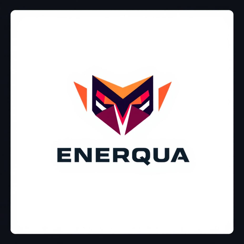 AI generated: A sleek and modern logo design for a tech startup, featuring a stylized geometric owl icon with shar...