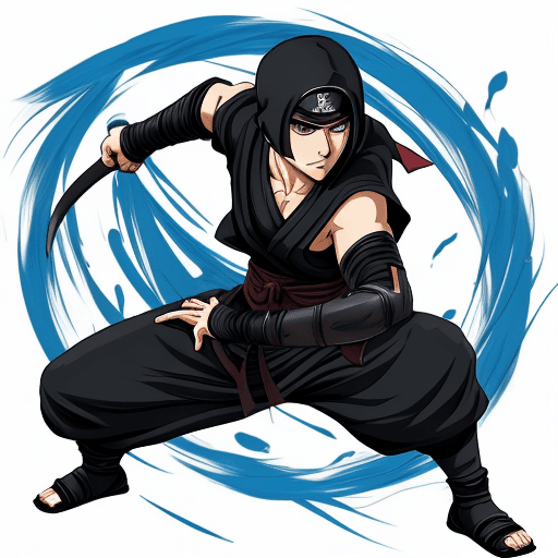 AI generated: anime style ninja