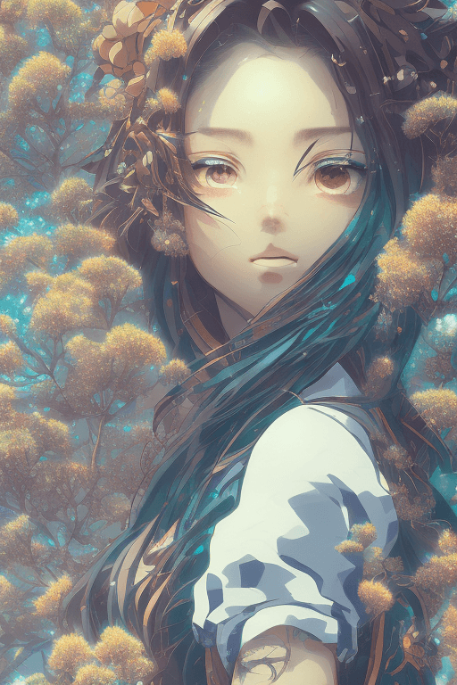 AI generated: poster of Tanjiro Kamado| standing alone on hill| centered| detailed gorgeous face| anime style| key...