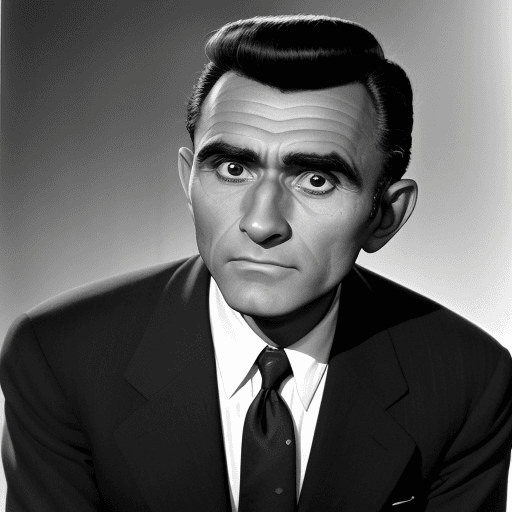 AI generated: Photo of Rod Serling