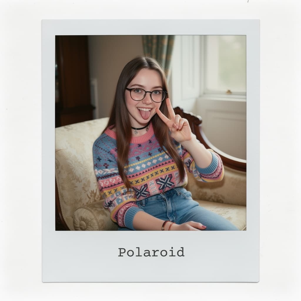 AI generated: Kooky portraits of 90’s mall teens in retro clothi...