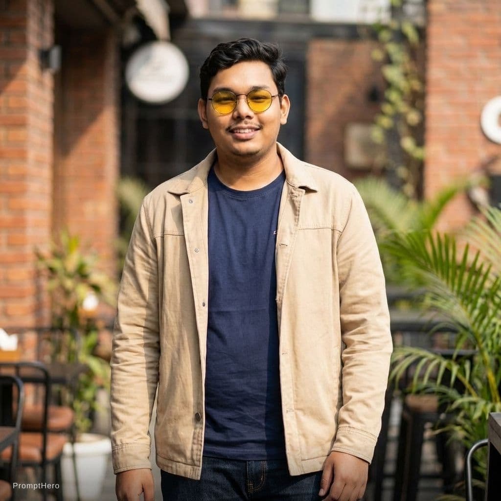 AI generated: 	Avatar masculino jovem, aparência natural, estilo casual moderno, corpo normal.