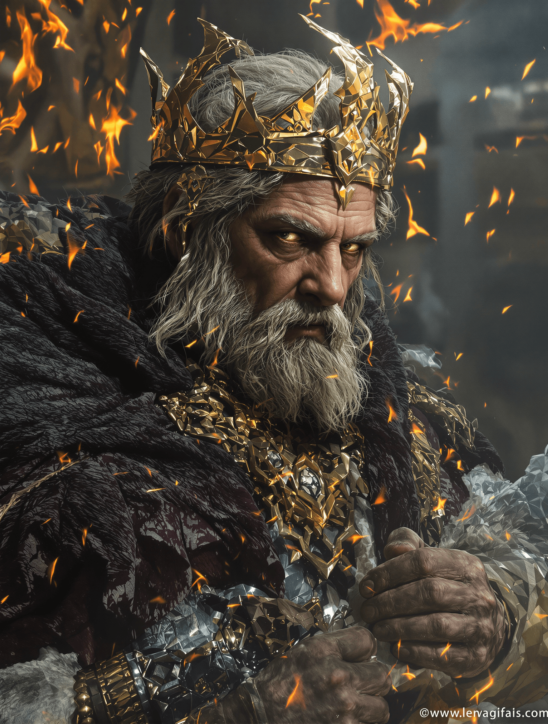 AI generated: I would be no more a king But learn the dreaming wisdom that is yours. Look on my thin gray hair and...