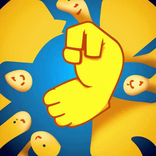 AI generated: thumbs up sign yellow emoji, hand only 