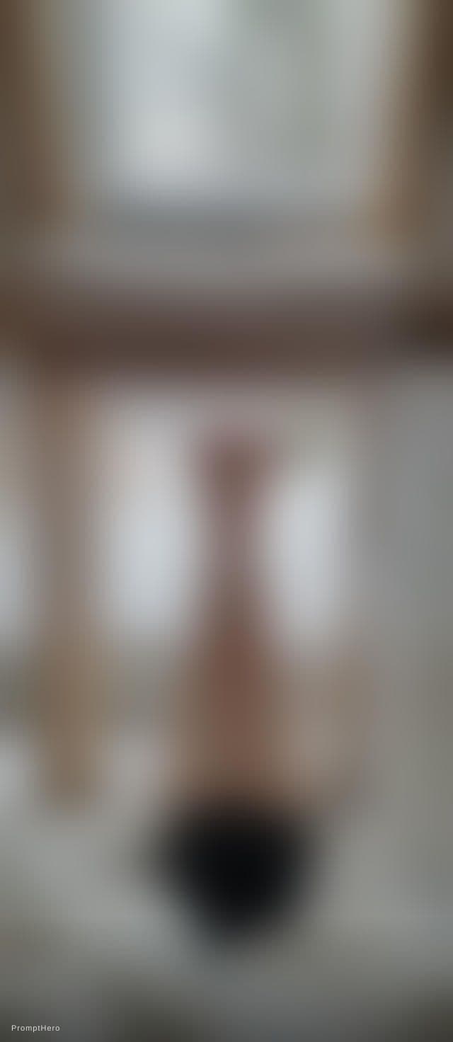 AI generated: legs wide open, in bedroom
