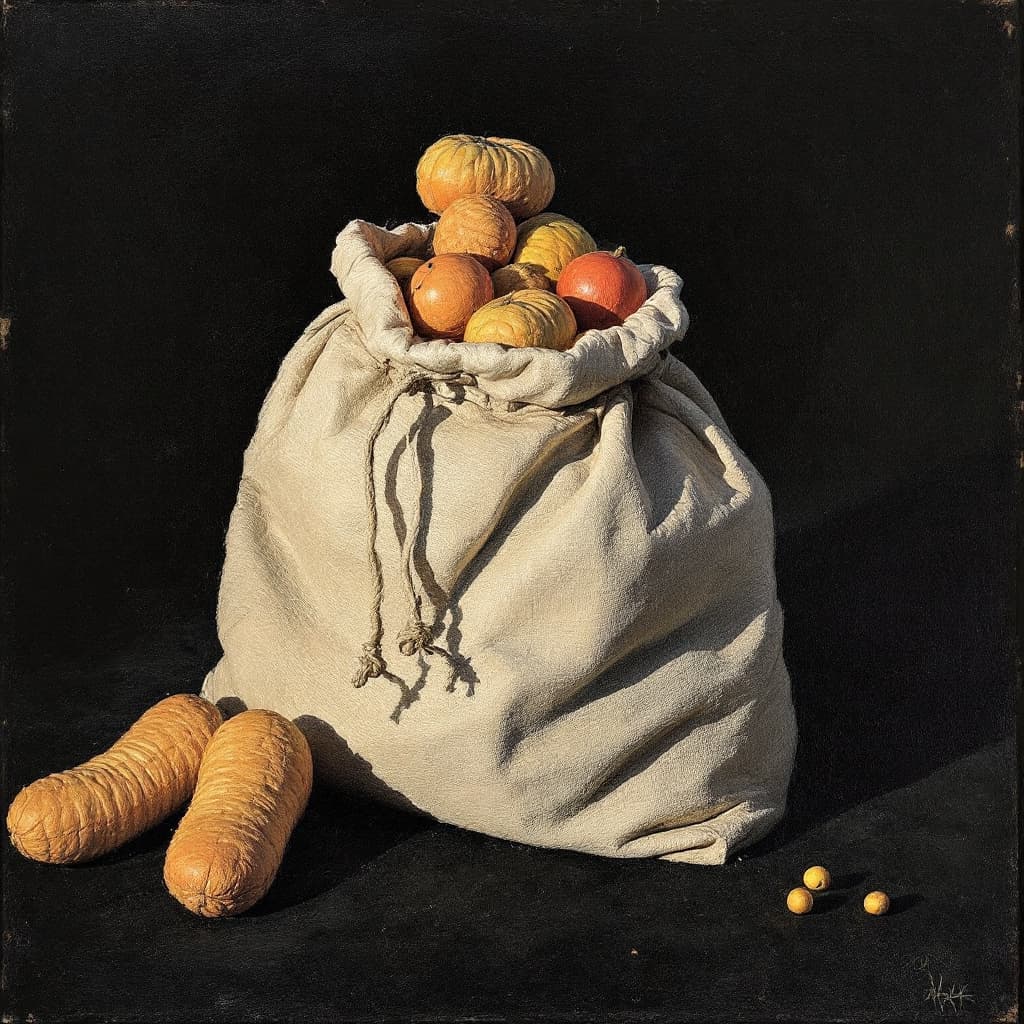 AI generated: a bag's life though a picture