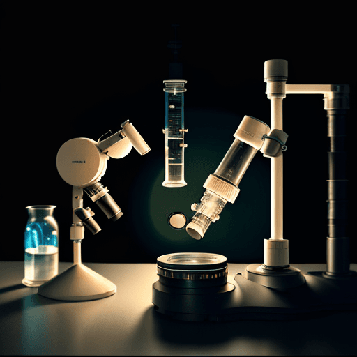 AI generated: High resolution design, poster film, microscope, cientific. science, 8k, photorealistic, realistic l...