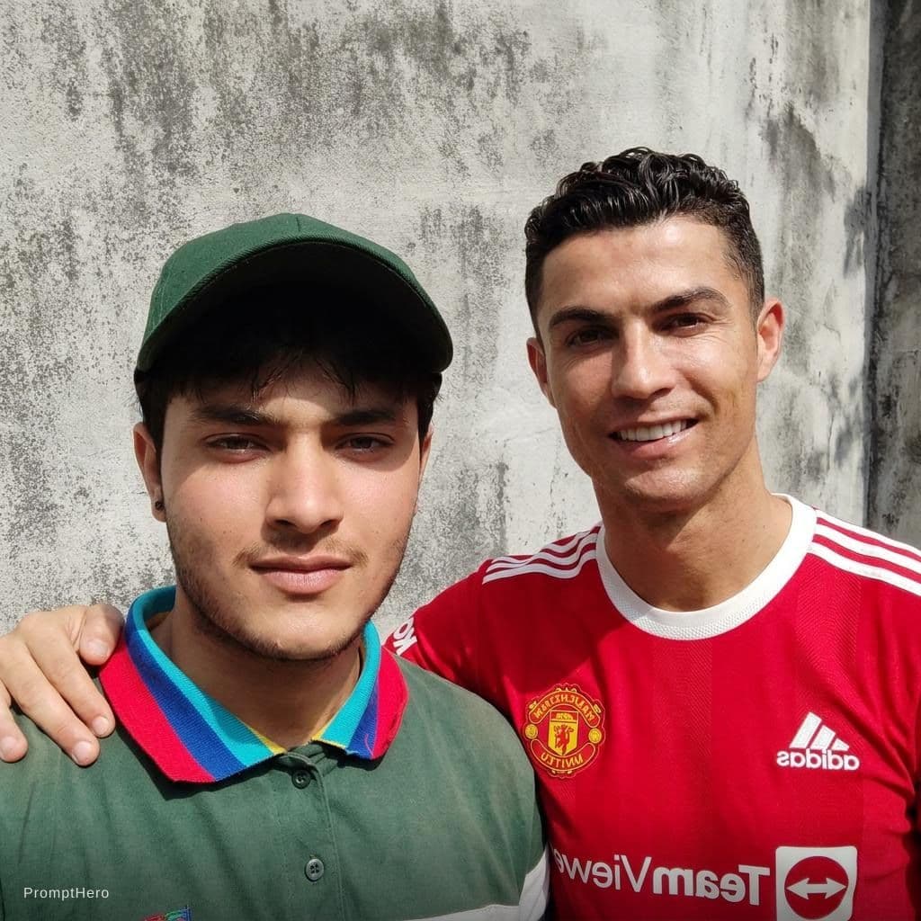 AI generated: مع رونالدو 
