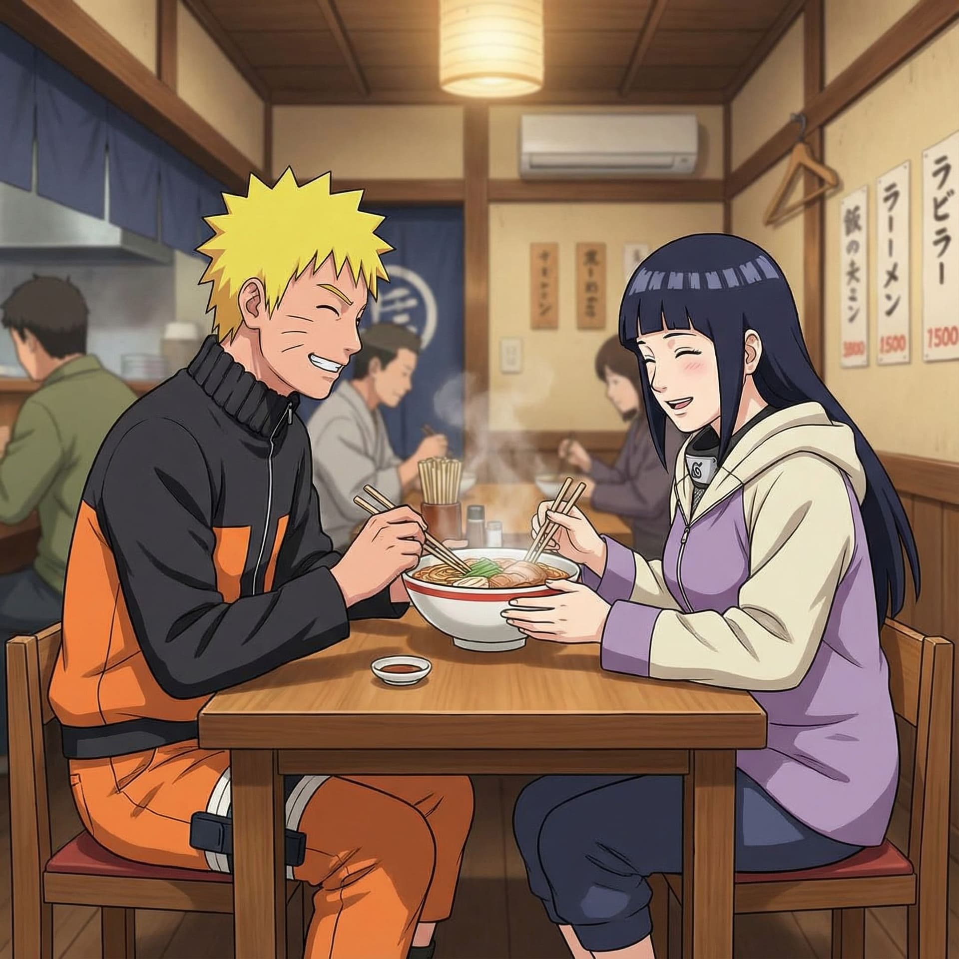 AI generated: Naruto uzamaki analvoring hinata
