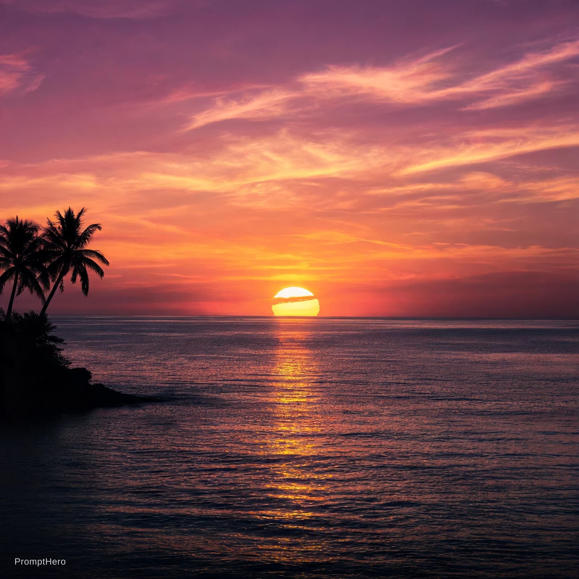 AI generated: Sunset 
