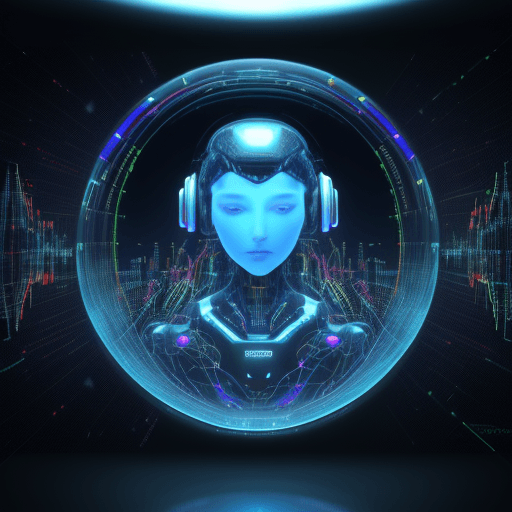 AI generated: digital art, hologram, bigdata, high technology, sound wave, digital landscape, neural network, Huma...