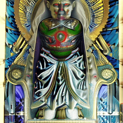 AI generated: High resolution photography of a male deity named Destran, the All-Father