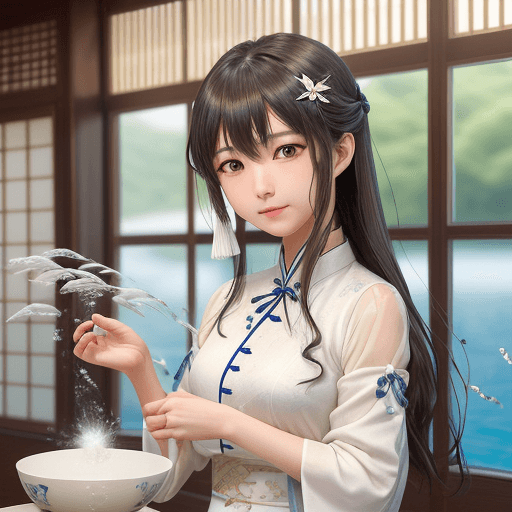 AI generated: 花鳥風月,
オスマンガレアス,
遊撃旗艦：真紅の天竺牡丹号,
対水雷戦用意.