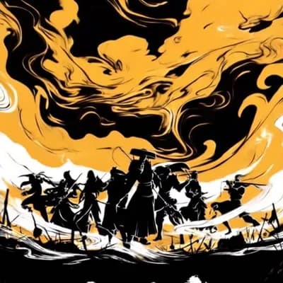 AI generated video: samurais muy peligrosos