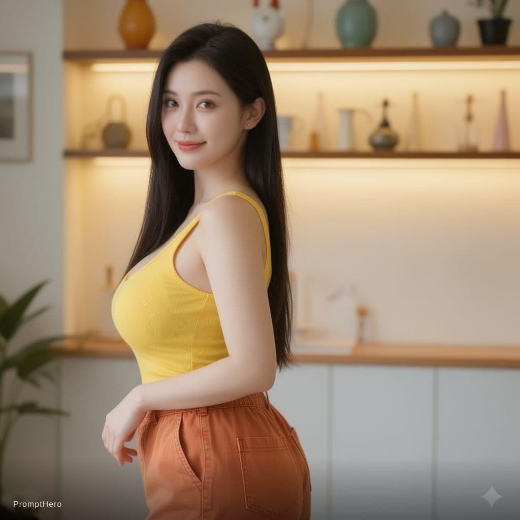 AI generated: She wearing a tight panties 