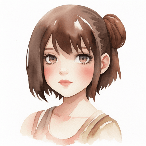 AI generated: watercolor brownie