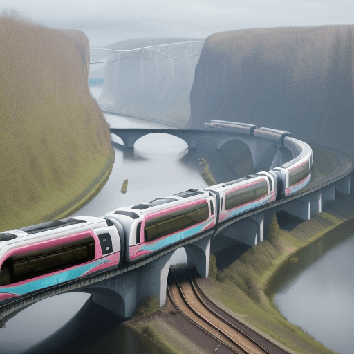 AI generated: Explore the fascinating world of monorail transport in northern Germany with Prompthero! Immerse you...