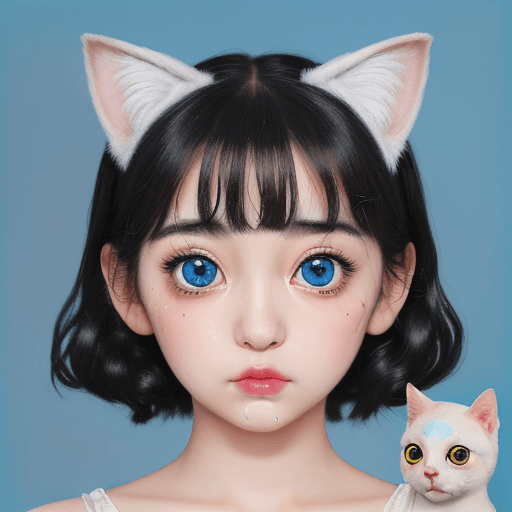 AI generated: (masterpiece), best quality, expressive eyes, perfect face, ((adorable, cute, kawaii)), surrealist p...
