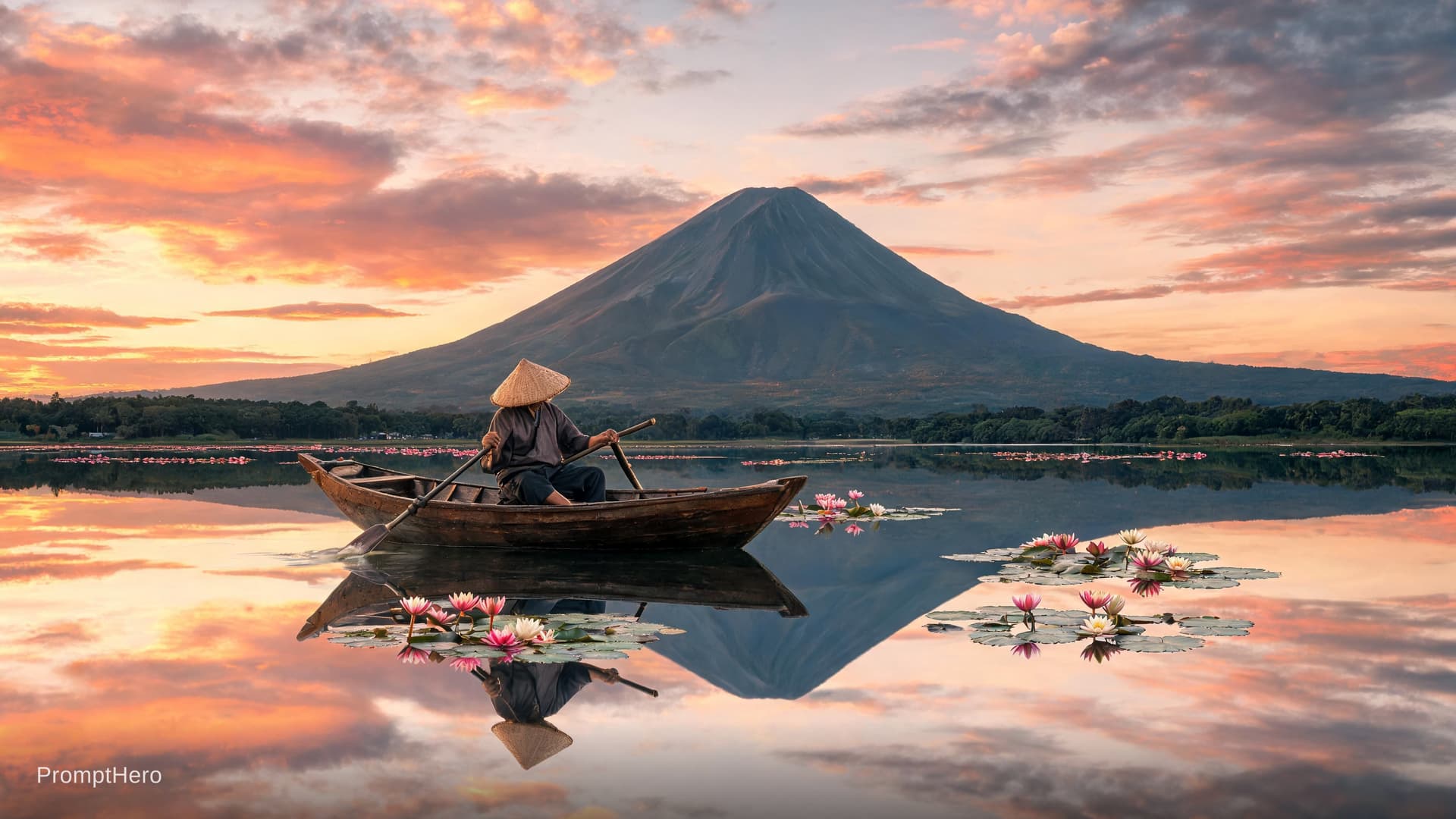 AI generated: Ultra-photorealistic 8K professional wide angle far-shot landscape photograph, National Geographic a...