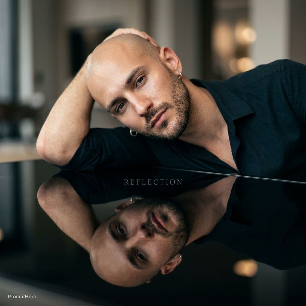 AI generated: mirror 👇

The most realistic portrait of  a stylish young man with a lean, toned physique (around...