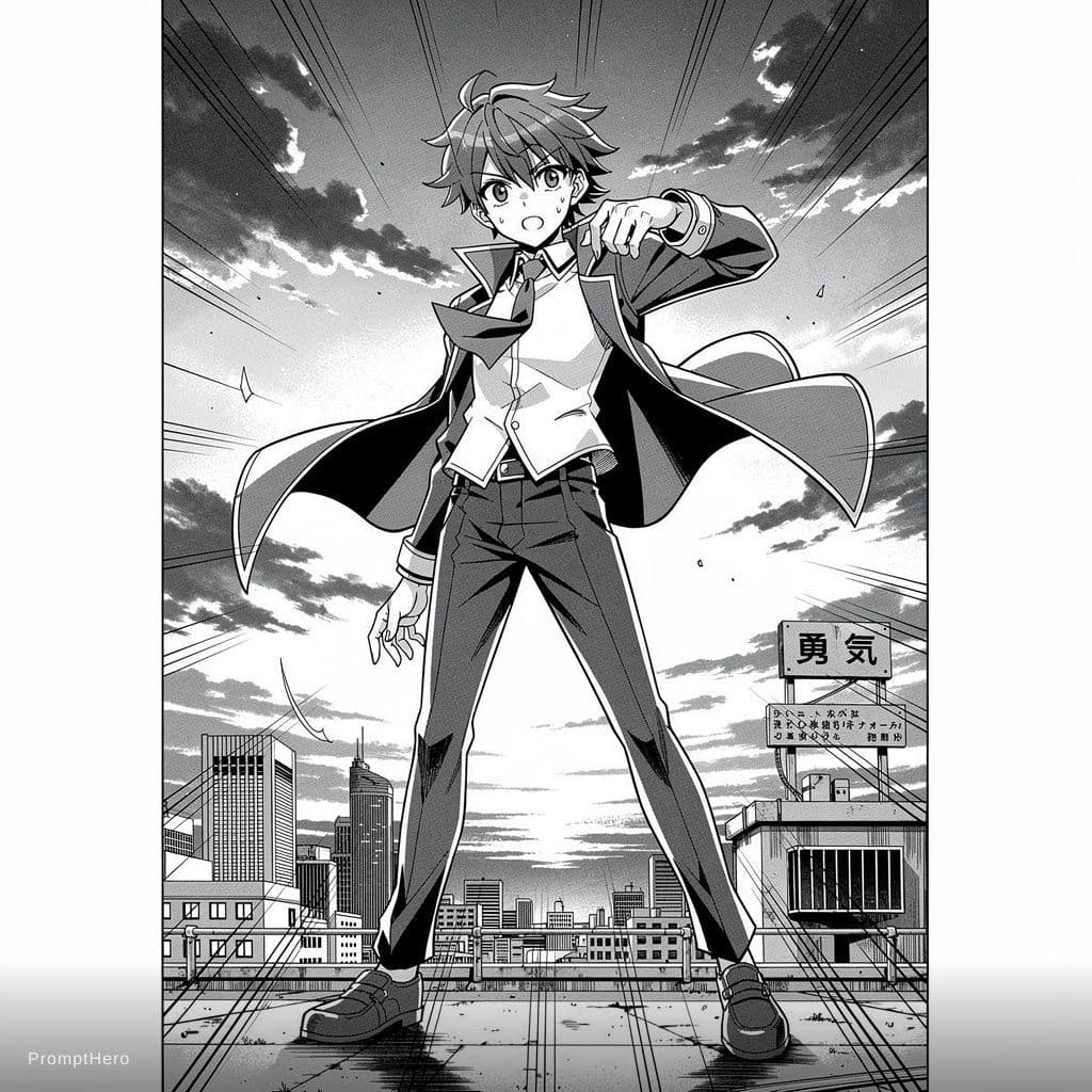 AI generated: Un manga 