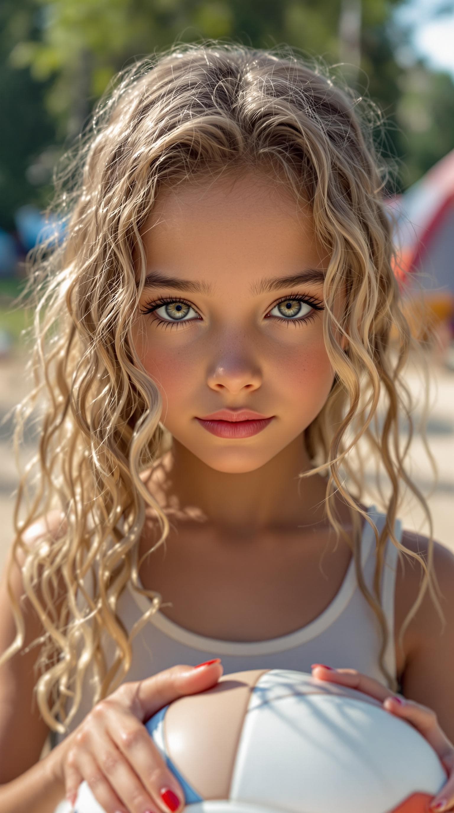 AI generated: a professional photo of a exceptionally beautiful girl in the world (age 7), (seven year old) 2025's...