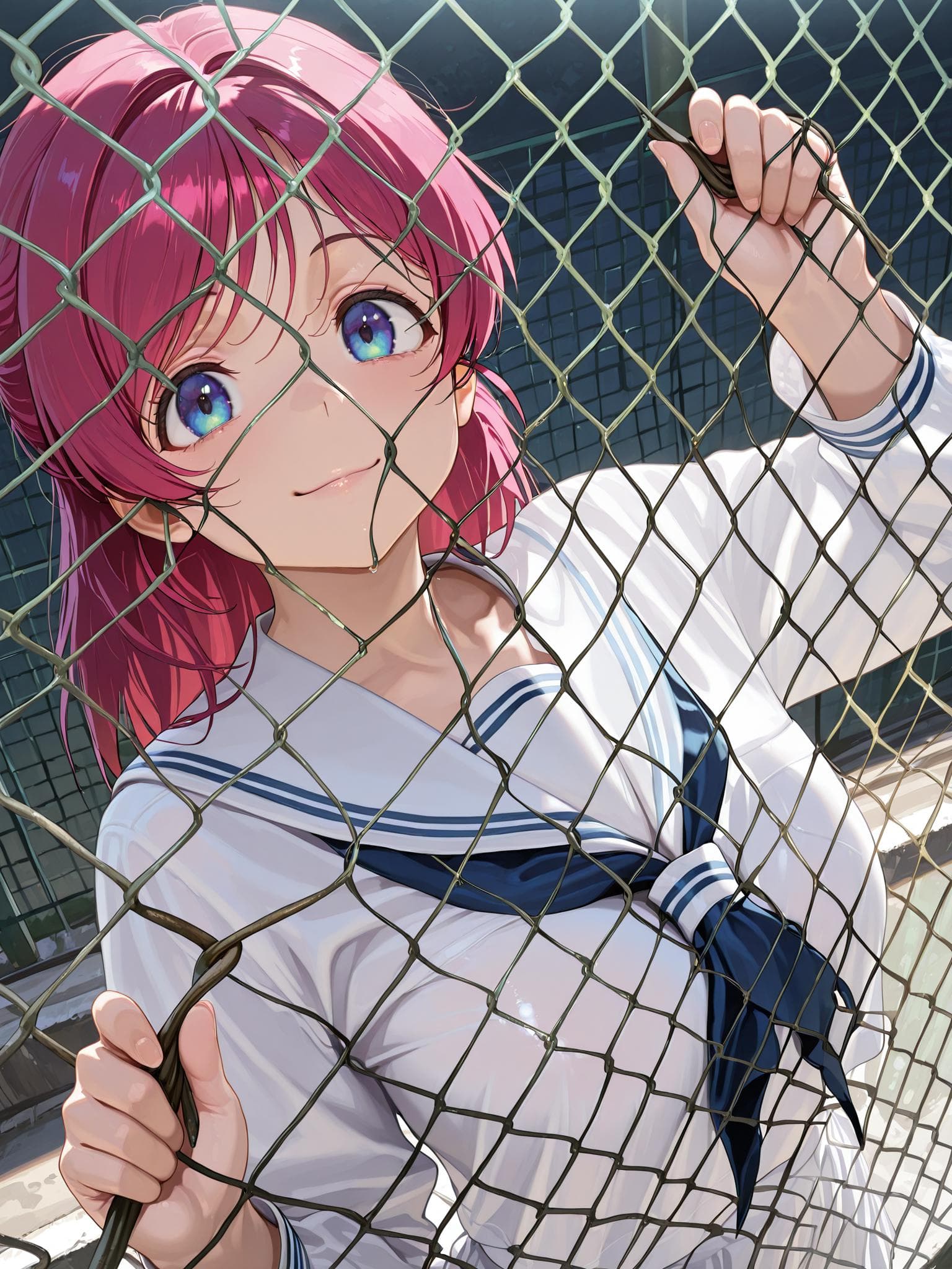 through chain-link fence - Image 3