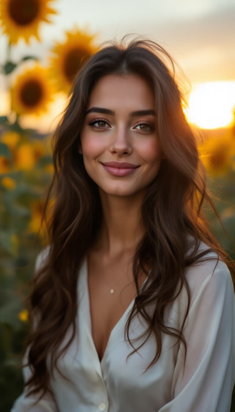 AI generated: "A portrait style photograph taken with a Sony A1, 26mm prime lens featuring a 22 year old model wit...