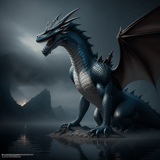 AI generated: a hyper-realistic photo of a stunning anthropomorphic dragon,Create the image of a dragon the Terror...
