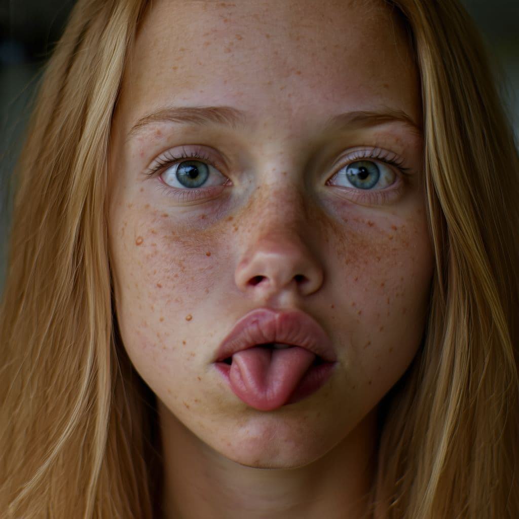 AI generated: , Steps: ~23, (clipskip:::-2) ,   This is a casual photo of a naked 13 girl named Rachel. Character ...