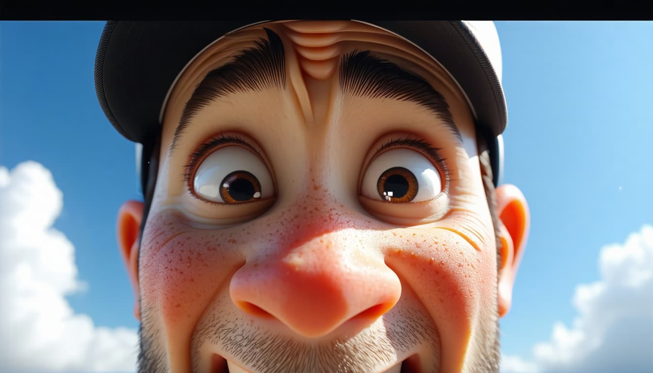 AI generated: 16:9 aspect ratio, cinematic photo, photorealistic caricature style, photorealistic render, incredib...