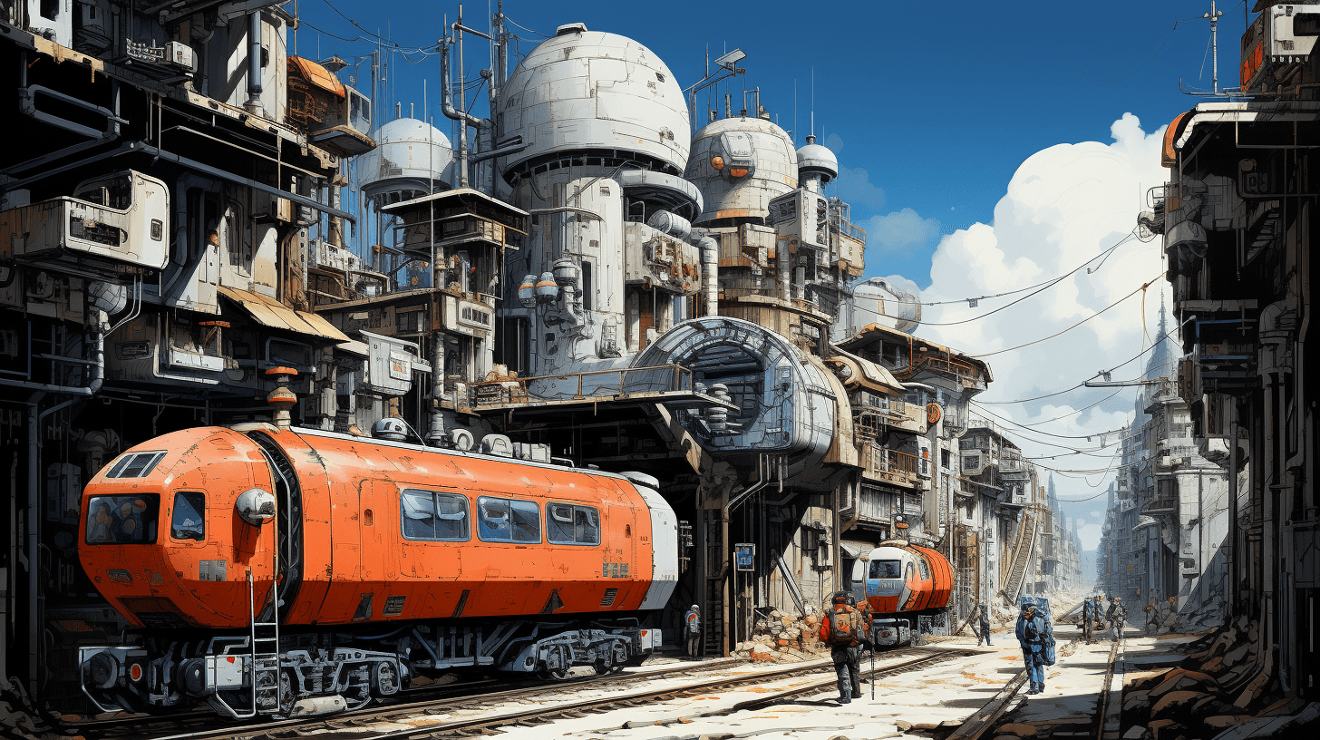 AI generated: sci-fi, my techno dreams, futurible, by Yoshiyuki Tomino, detailed, illustration, 4k, 8k