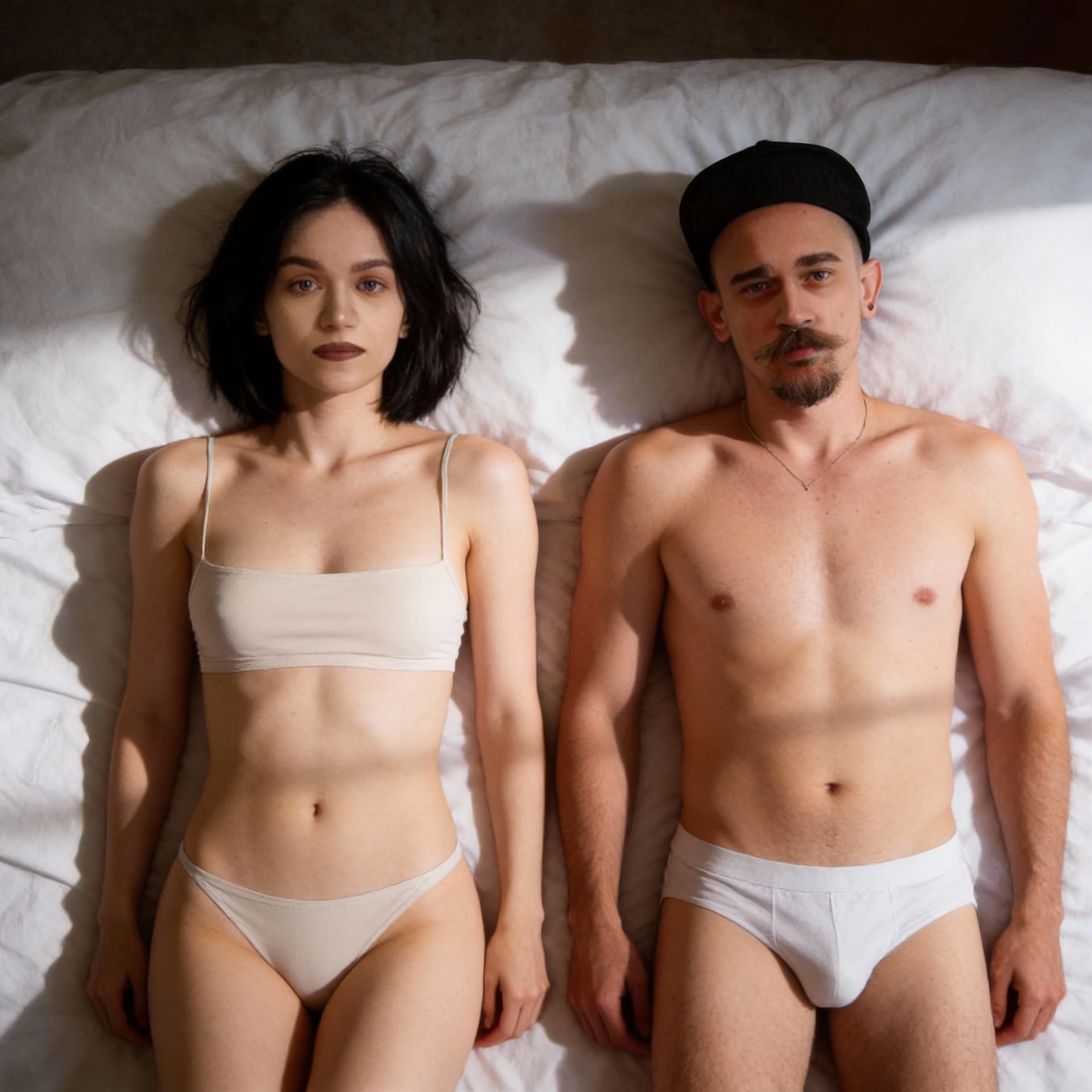 AI generated: Ultra-realistic photorealistic photo of two people who closely resemble the individuals from the pro...