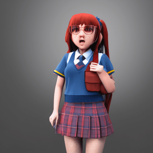 AI generated: Schoolgirl, 3d, hdr, Beautiful, rtx, full color, txaa, fkaa, higt quality, hyperrealistic, cinimatic...