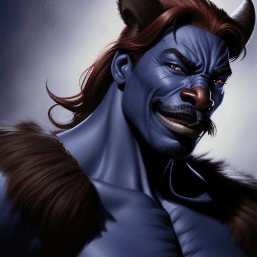 AI generated: eddie murphy as the beast from the x-men