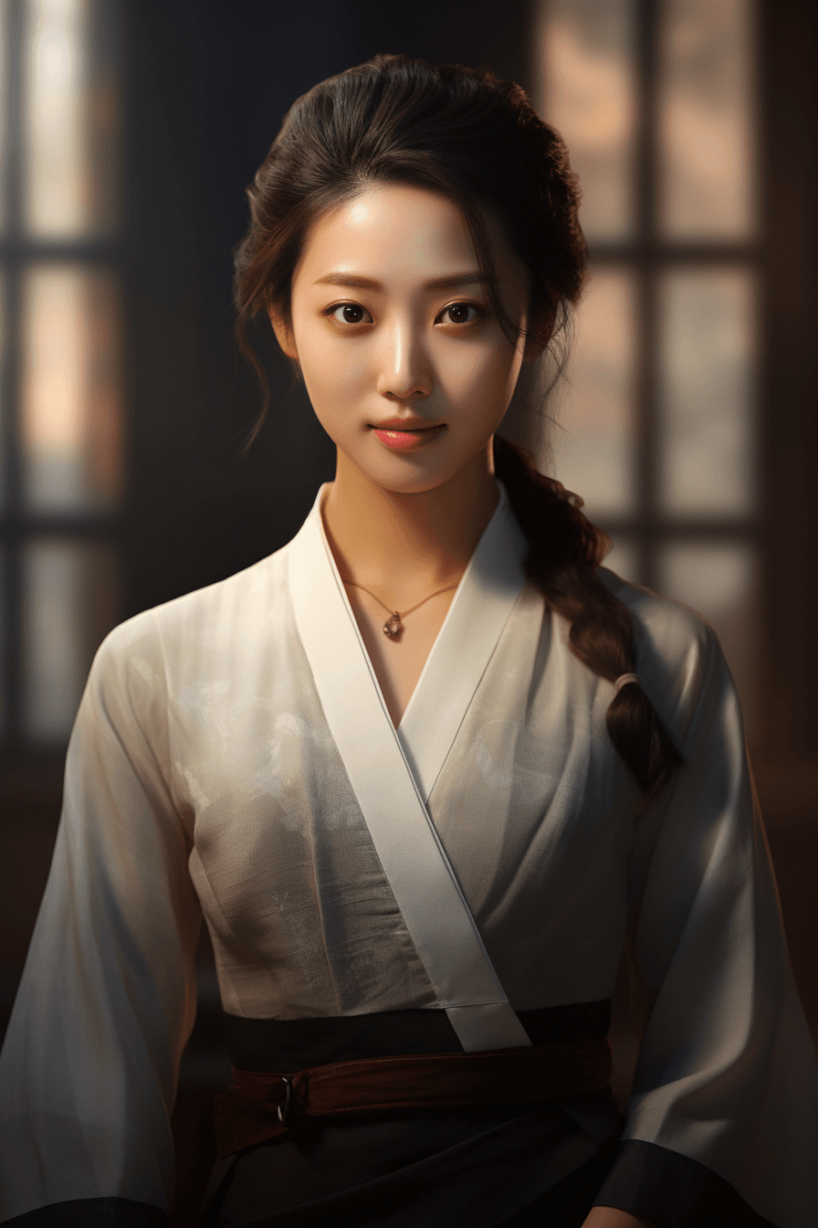 AI generated: photograph of a pretty korean women with attractive clothing. 8K resolution, HDR, highly detailed, R...