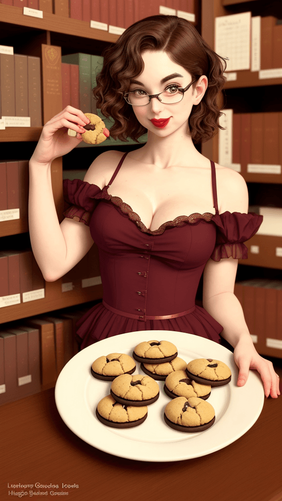 AI generated: "Seductive Librarian Cookies: These cookies are not your average library snack. With a hint of misch...