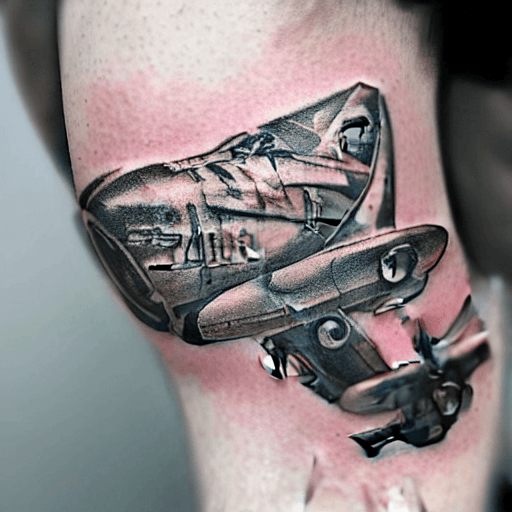 AI generated: pilot tattoos 8k