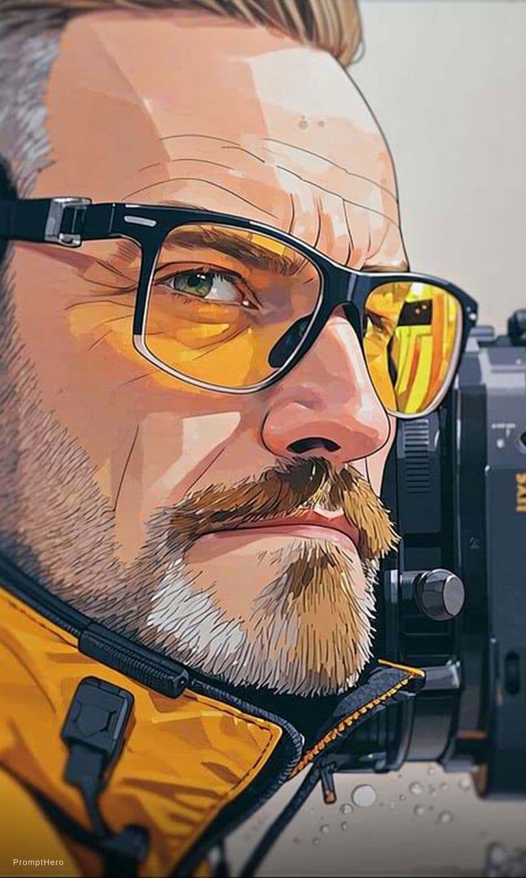 AI generated: High quality portrait of Gordon Freeman from HL2. Art by Makoto Shinkai, Crunchyroll, pixiv, danboor...