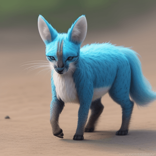 AI generated: un animal mitológico jamas visto por el hombre
