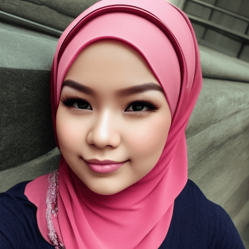 AI generated: Malaysian woman, 25 years old, wearing hijab, hot looking, realistic