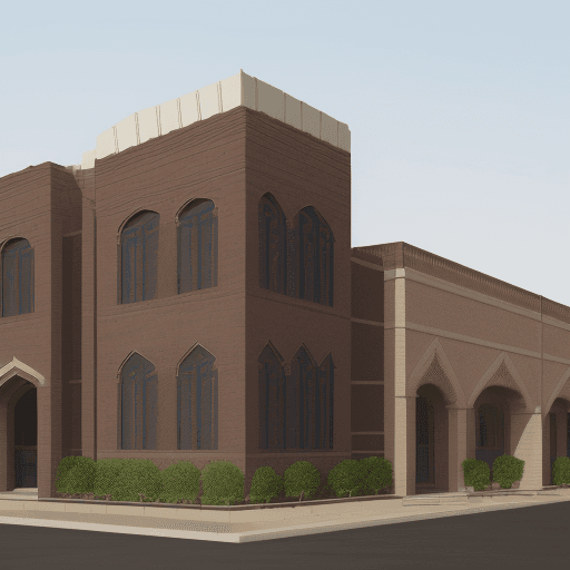 AI generated: Here is an initial AR concept for the Jafar Shah Latur technology center facade based on your select...