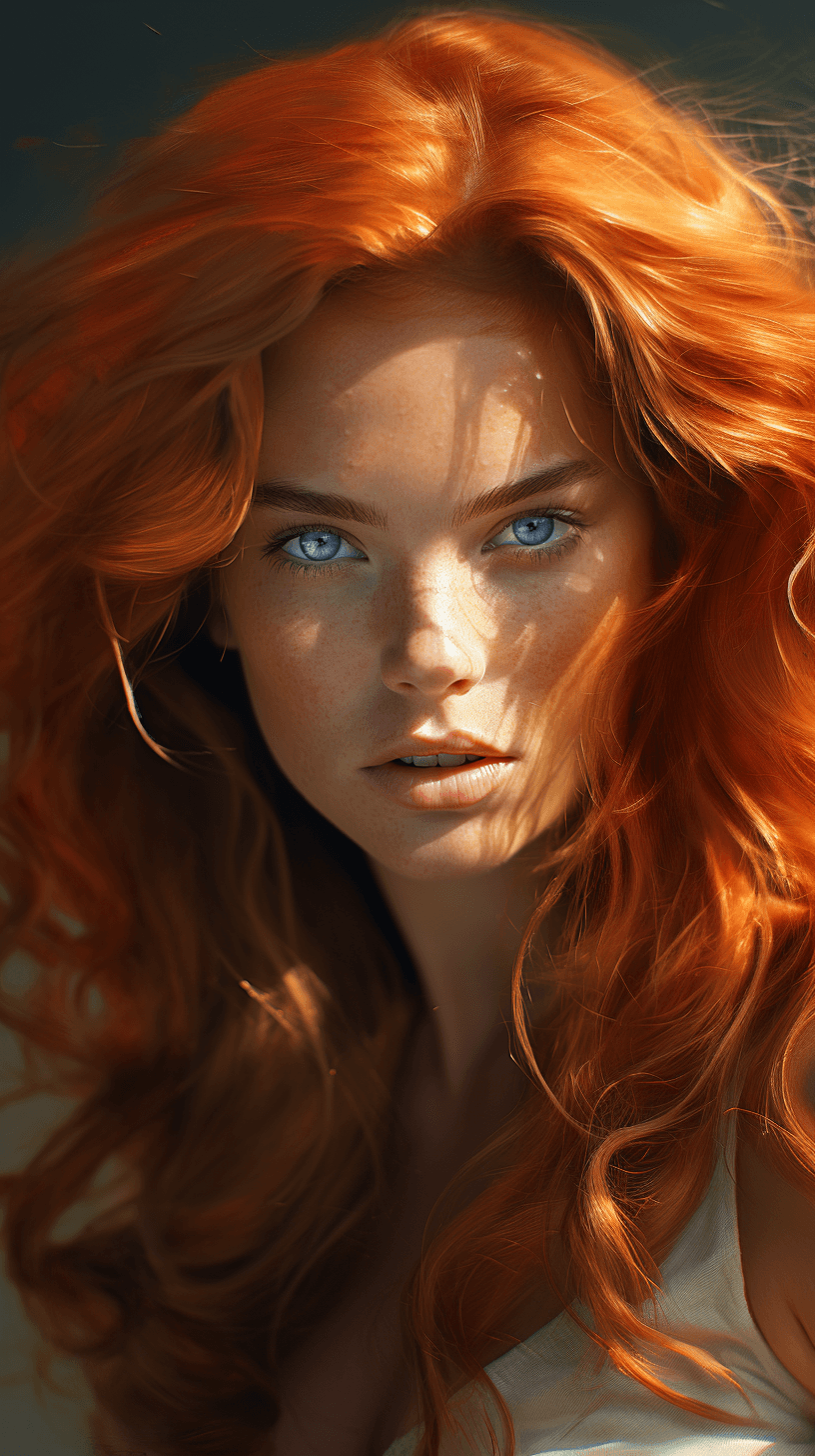 AI generated: Engage in the art of capturing the intricate beauty of a woman's face with a close-up that speaks vo...