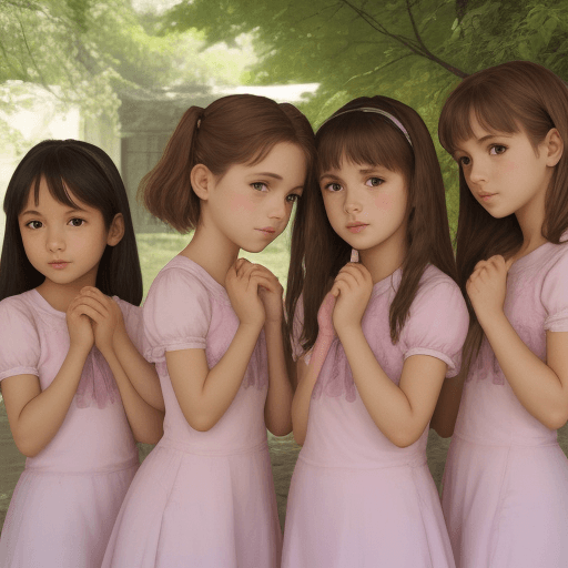 AI generated: five girls