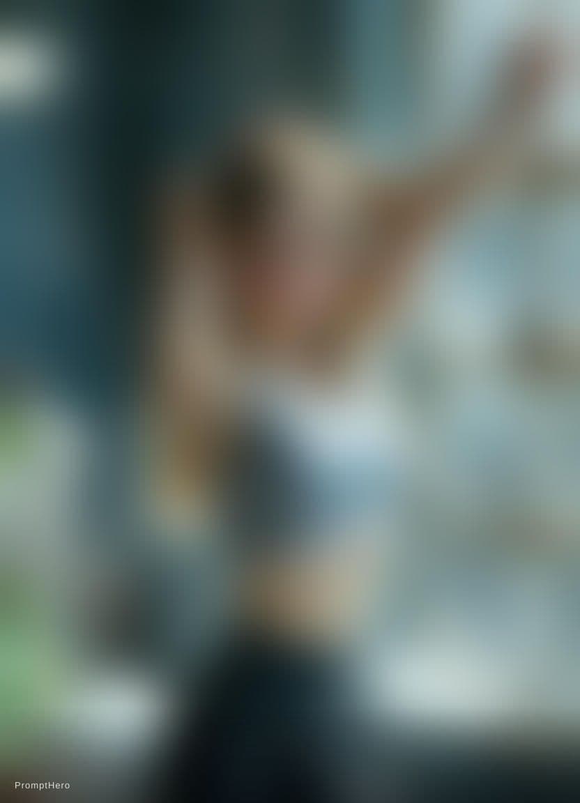 AI generated: extract the girl and put it in a single picture, whole body picture, make her huge pumped up ass and...