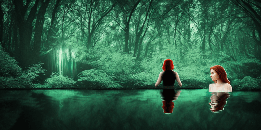 AI generated: close side profile focus, multilayered parallax paper craft 3d model fairy with semi-transparent and...